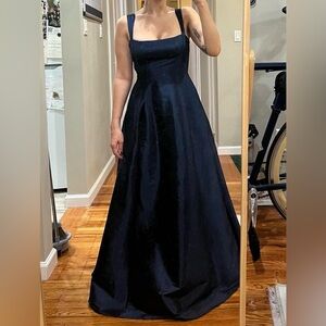 Fit and Flare Maxi Dress in Navy LUCY IN THE SKY